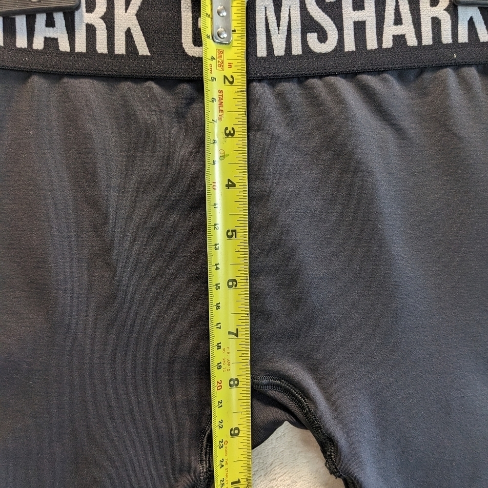 Gymshark Black Low Rise Logo Waist Band Leggings Performance Fit Size M - Picture 9 of 11